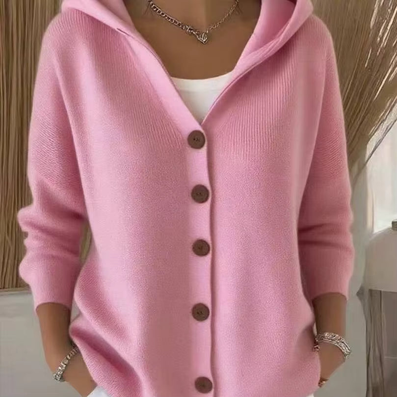 Cardigan Donna Nora – Lungo in Cotone, Manica Lunga, Casual e Comodo